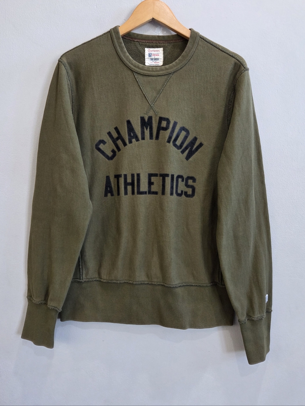 Champion Todd Snyder Champion Athletics Green Crew Sweatshirt Men's Size Medium